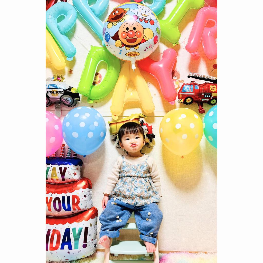 3rd Design Anpanman Birthday Balloon Baikinman Decorations with Decorations, e-Guidebook (Vehicle Version)