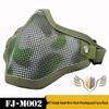 Impact-Resistant Tactical Steel Mesh Half Face Mask