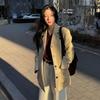 On On Open Collar Leather Jacket [jung Chae yeOn] Nel5sj211 9f