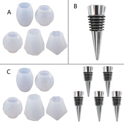 Stampi in Silicone di Resina a Forma di Sfera per Realizzazione Resina Epossidica Candela Sapone Tappo di Bottiglia Decorazione per la Casa Stampo in Silicone per Gesso