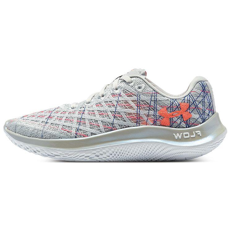 Under Armour Flow Velociti Wind Pz Round Toe Lace-Up Fabric Low-Top Training Running Shoes Women sneaker Haze-Gray 3025223-101