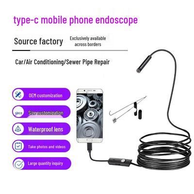 5.5mm HD Type-C Mobile Endoscope for Industrial and Pipeline Inspection