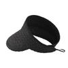 Women's Summer Korean Style Solid Color Sun Shade Straw Hat Fashionable Casual Beach Sunshade Duck Tongue Sun Hat