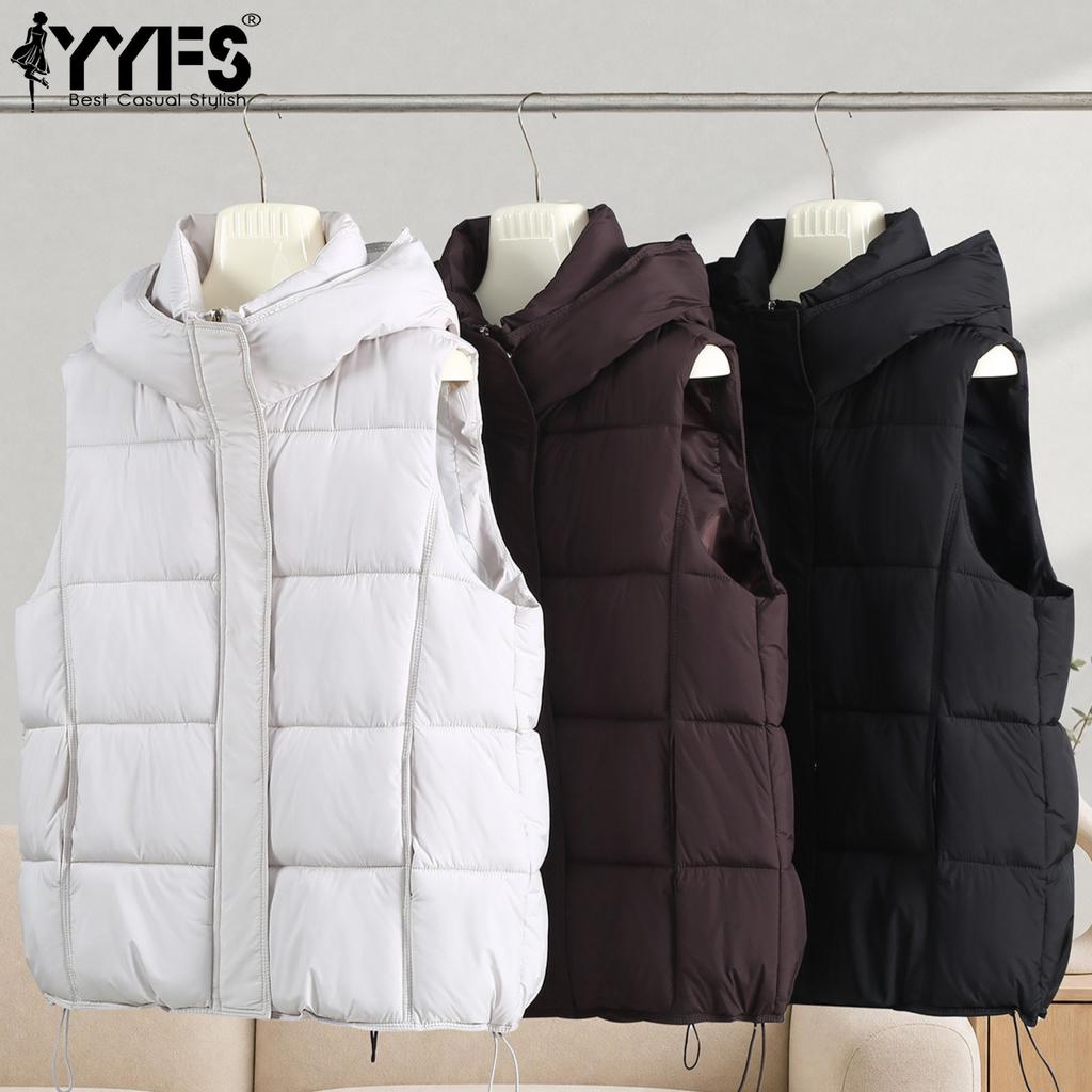 YYFS Damenmode Casual Herbst Winter Einfarbig Druck Ärmellose Jacken & Mäntel Daunenmäntel