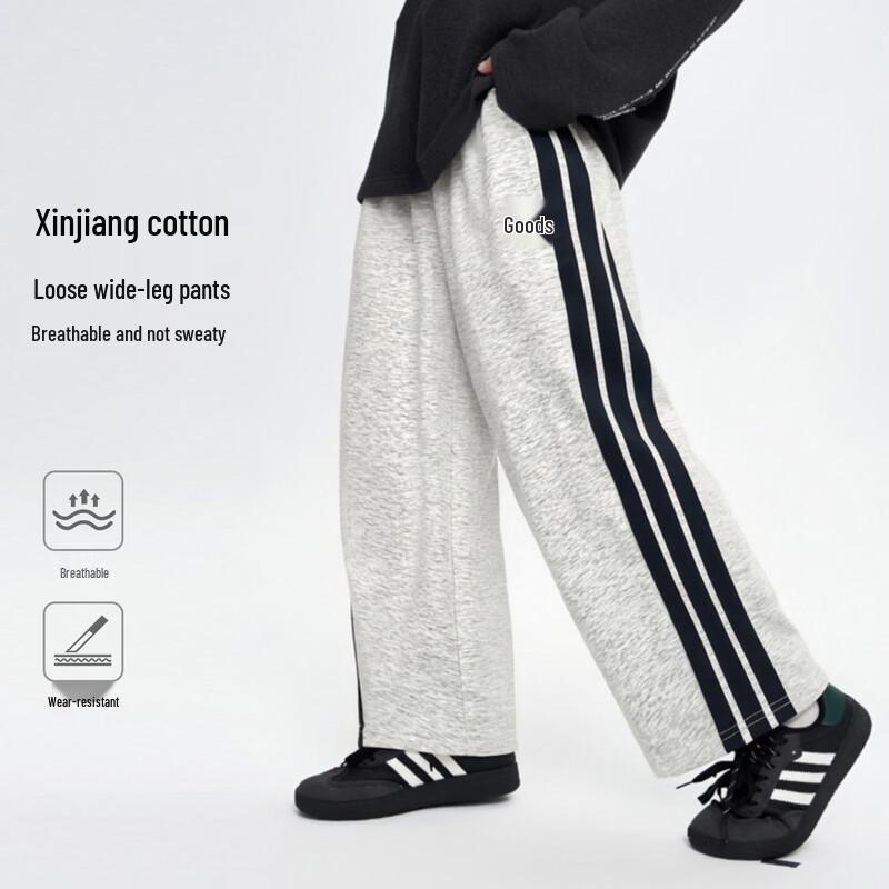 Boys  Loose Wide-Leg Athletic Pants with Moba Eyes Design 130