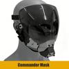 Máscara Deportiva Airsoft Paintball CS Wargame Transpirable Máscara de Comandante Lente Antivaho Doble Cara Extraíble Equipo de Protección