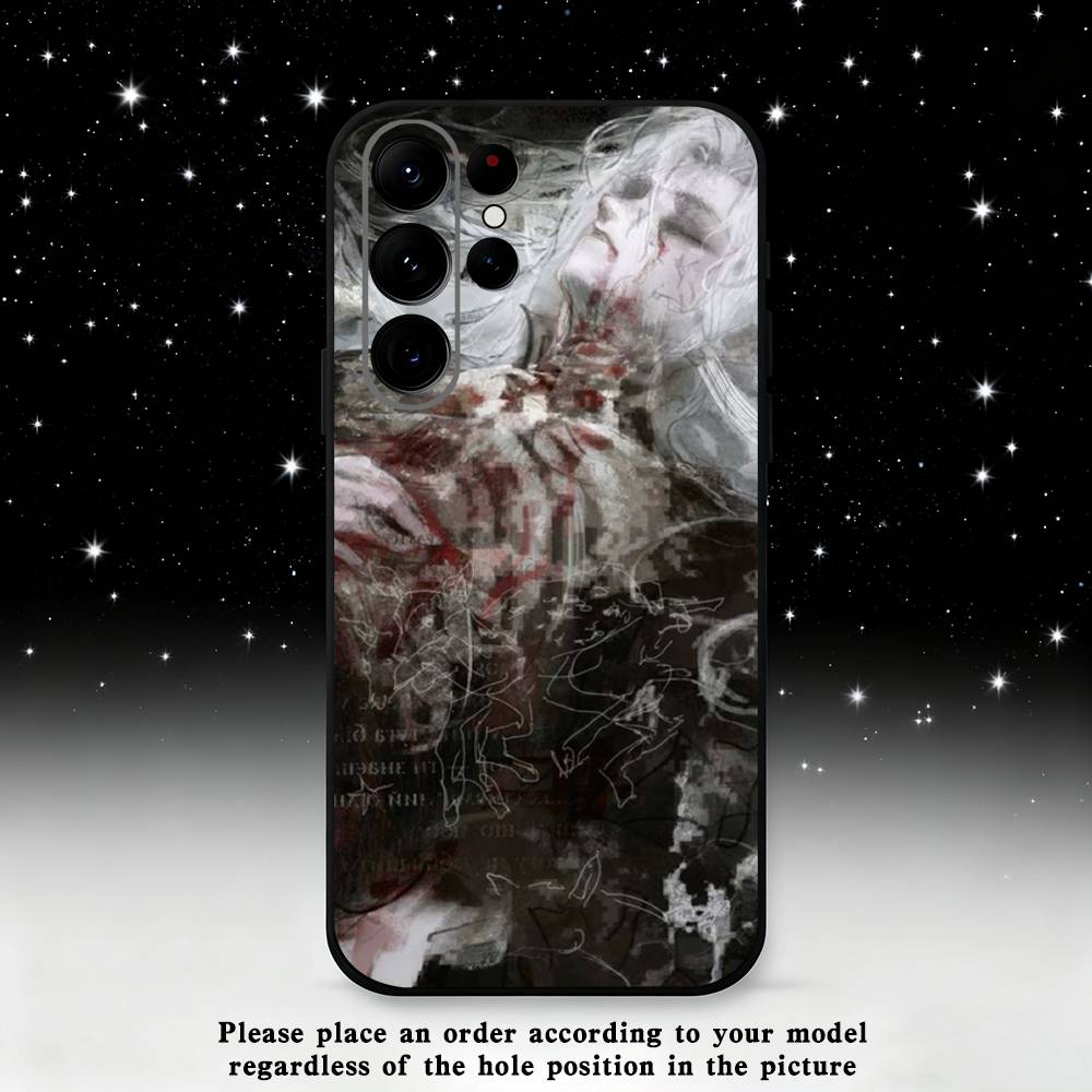 Sword White Hair Witch Phone Case For Samsung S25,S24,S21,S22,S23,S30,Ultra,S20,Plus,Fe,Lite,Note,10,9,5G Black Cover