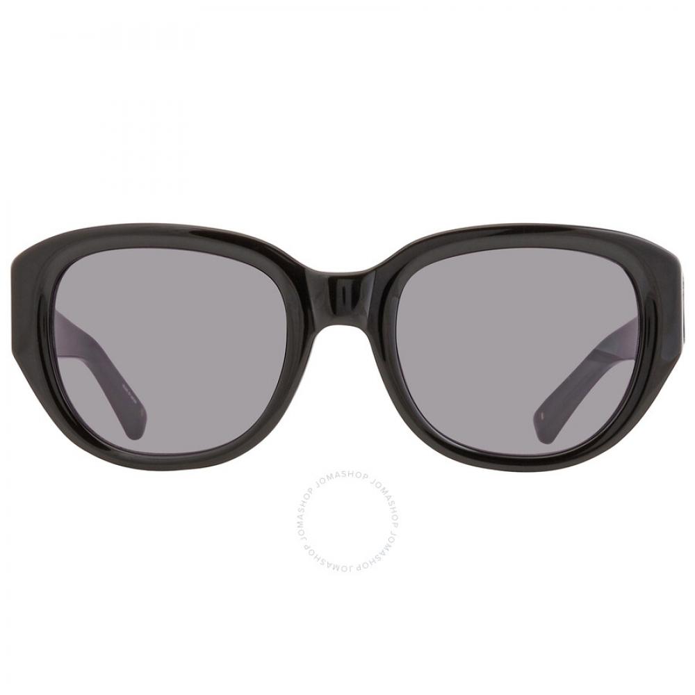 

Черные овальные солнцезащитные очки унисекс Phillip Lim X Linda Farrow PL101C1SUN 54