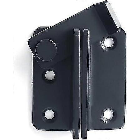 Stainless Steel Deadbolt Padlock Hasp with Black Sides