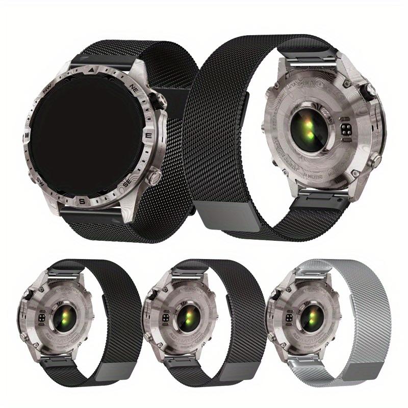 Durable Stainless Steel Magnetic Mesh Band for Garmin Fenix 8/7/6/5/935 22/26mm Quick Release Breathable Buckle Closure