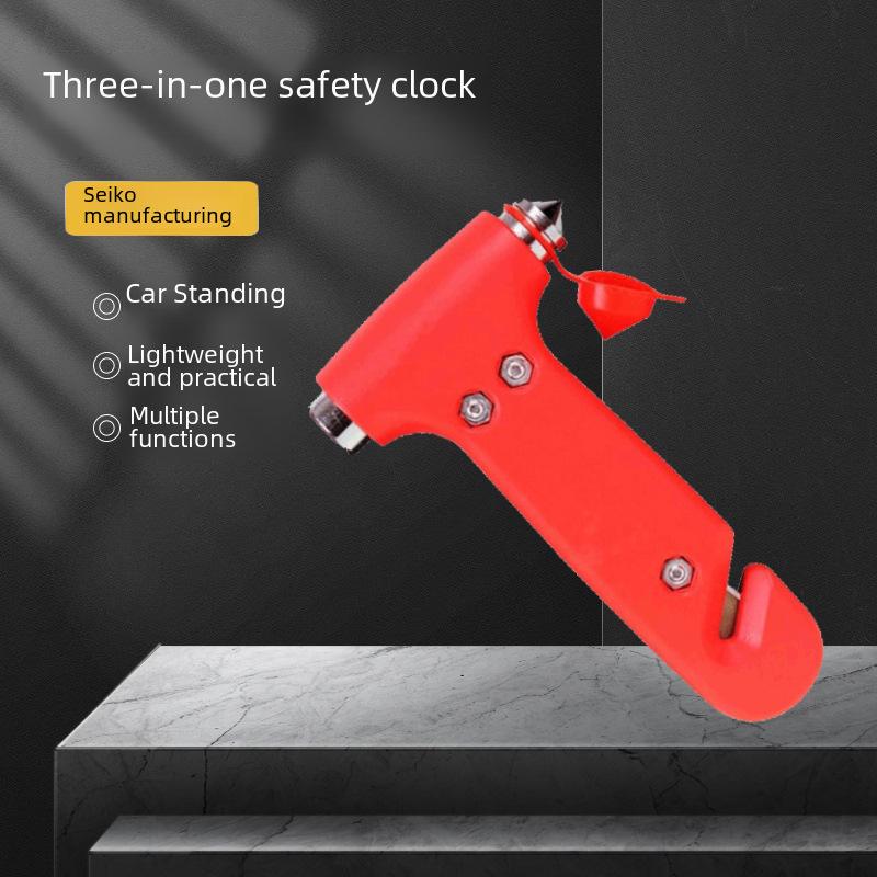 Compact 2-in-1 Car Safety Hammer: Emergency Escape Tool with Window Breaker
