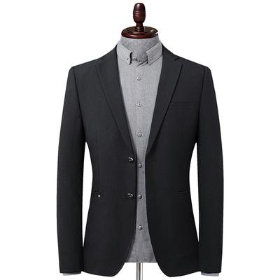 Schwarzer Anzug Herren Herbst und Winter Neu Koreanischer Stil Trendiger Herren Freizeit Kleiner Anzug Herren Schlanker Anzug