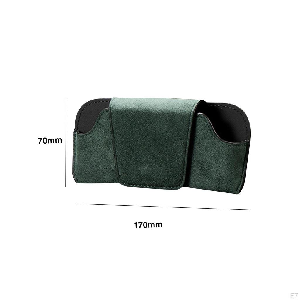 Car Sun Visor Glasses Case Holder Organizer Shockproof Auto Eyeglasses Clip Storage Box