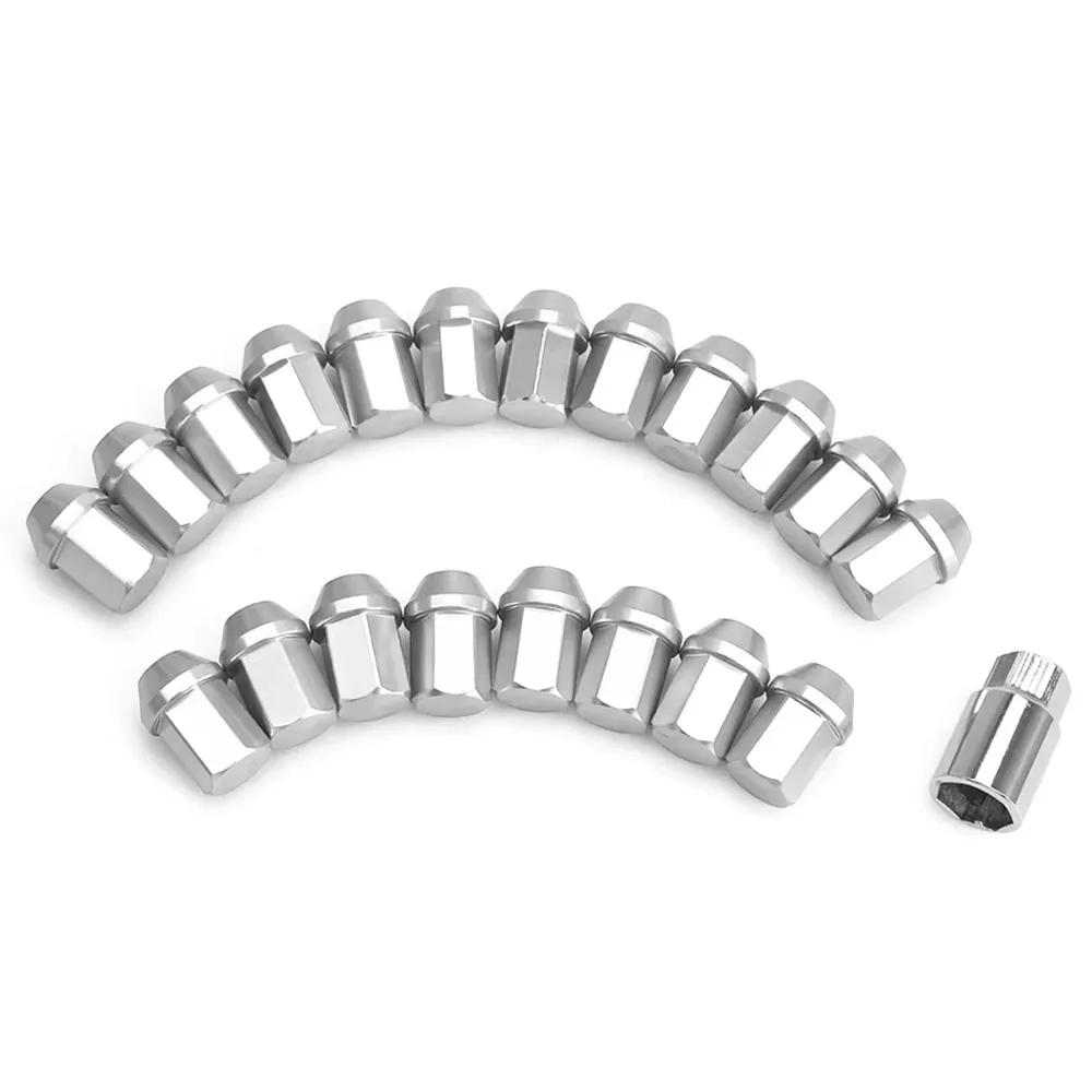 20PCS Aluminum Racing Lug Nuts - M12x1.5/M12x1.25 (35mm) Anti-Theft Wheel Nuts for Nissan/Toyota/Honda/Ford