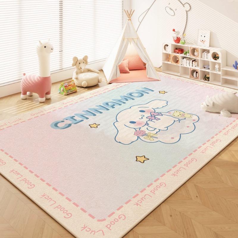 Cute Cartoon Hello Kitty Carpet Living Room Bedroom Kitchen Entrance Door Mat Non-slip Washable Home Decor Girl Rug Gift