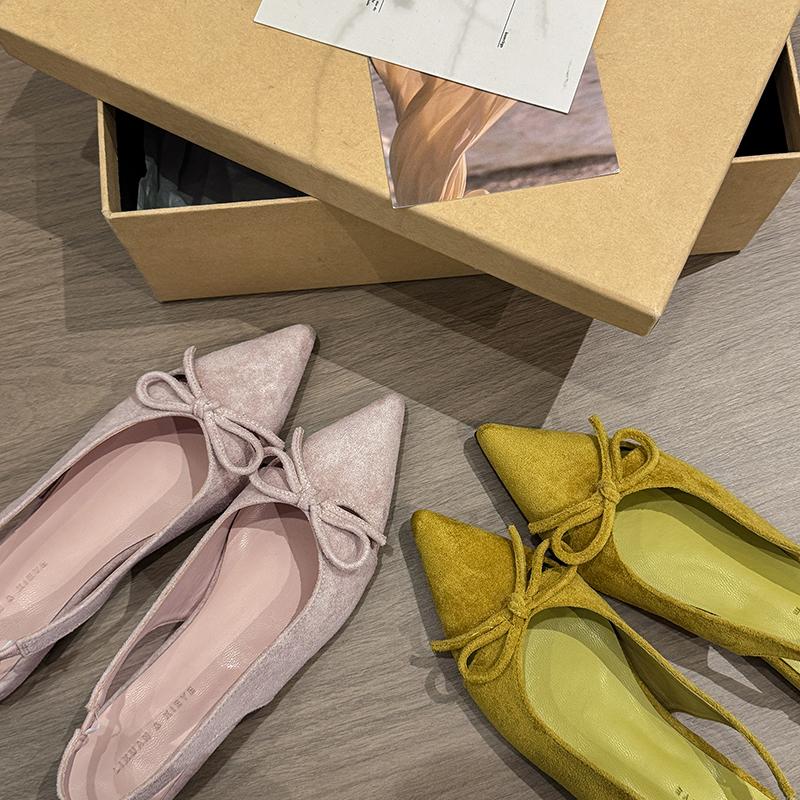 2025 Summer Women Sandals Pointed Toe Butterfly-knot Shoes Ladies Elegant High Heels Party Club Sandalias