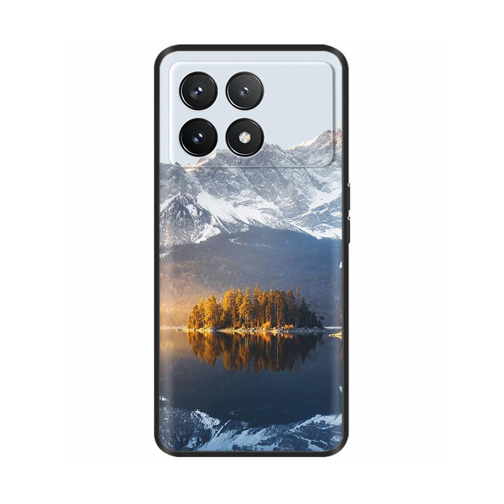 For Xiaomi Poco F6 Pro Case Cover For Xiaomi Poco F6 Pro 5G Phone Cover Cool Sweet Soft Smooth Liquid Silicone Fundas Shells