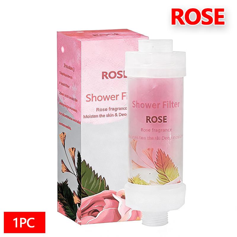Shower Filter Water 2026 New Softener Chlorine Removal Hair Skin Care Scented Shower Head Purifier Bathroom Accessories ярко-розовый