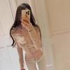 Autumn/Winter Elegant Patchwork Lace Long-Sleeve Slimming Top