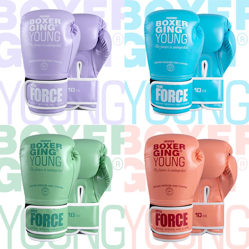 GINGPAI Professional 6oz-12oz PU Leather Boxing Gloves for Women and Children Free Fighting Sanda MMA Muay Karate Outdoor Use