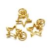 10pcs Cat Heart Snap Hook Trigger Clips Buckles for Keychain Lobster Lobster Clasp Hooks for Key Ring Clasp Jewelry Accessories
