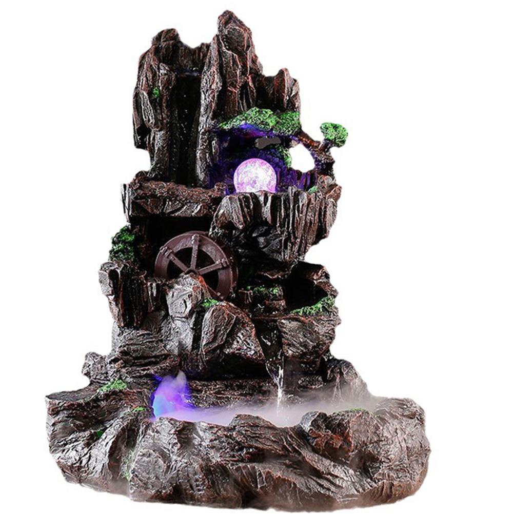 1Set Crystal Ball Ornament Decorative Sphere Delicate Home Office Desktop Fountain Decoration Stylish Art Gift