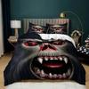 Monkey Duvet Cover Set,Monkey Bedding Set Full Queen Size,Cute Monkey Comforter Cover,Cartoon Animal Comforter Cover Set 2/3pcs