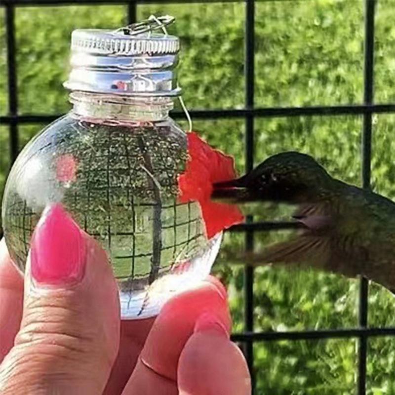Wiszący podajnik dla kolibrów Ręczne karmienie Ogród Podwórko Karmienie i pojenie kolibrów Blisko i intymnie z naturą