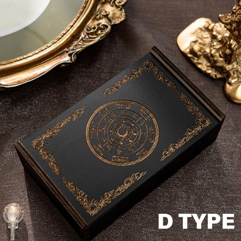 Tarots Deck Game Card Organizers Storage Box Tarots Deck Holder Container Tarots Card Case Holder Wood Tarots Card Box