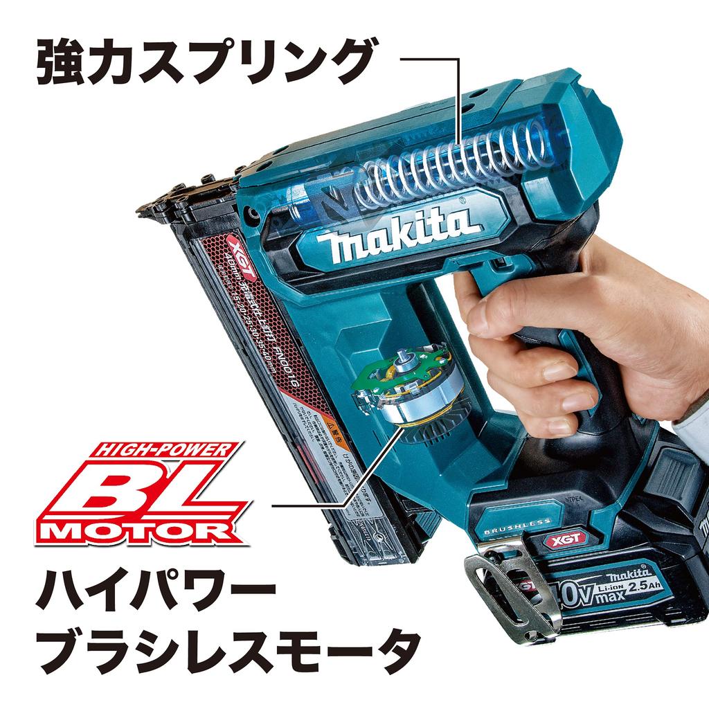 Makita Akku-Schlagschrauber und Ladegerät Verkauft mit FN001GZK Nagler, 40Vmax, Separat, Koffer,