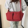 2026 Winter New Trend Shoulder Bags Nyl Zipper Solid Color Simple Casual Tote Water Proof Lightweight Women's Handbags