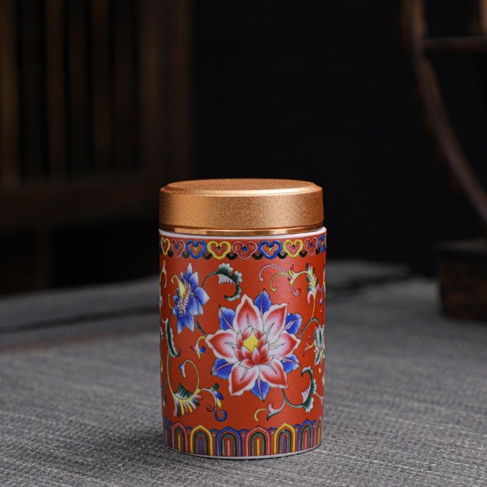Mini Tea Packaging Box Chinese Style Storage Jar Sealed Jar Empty Tea Tin Can  Candy Containers