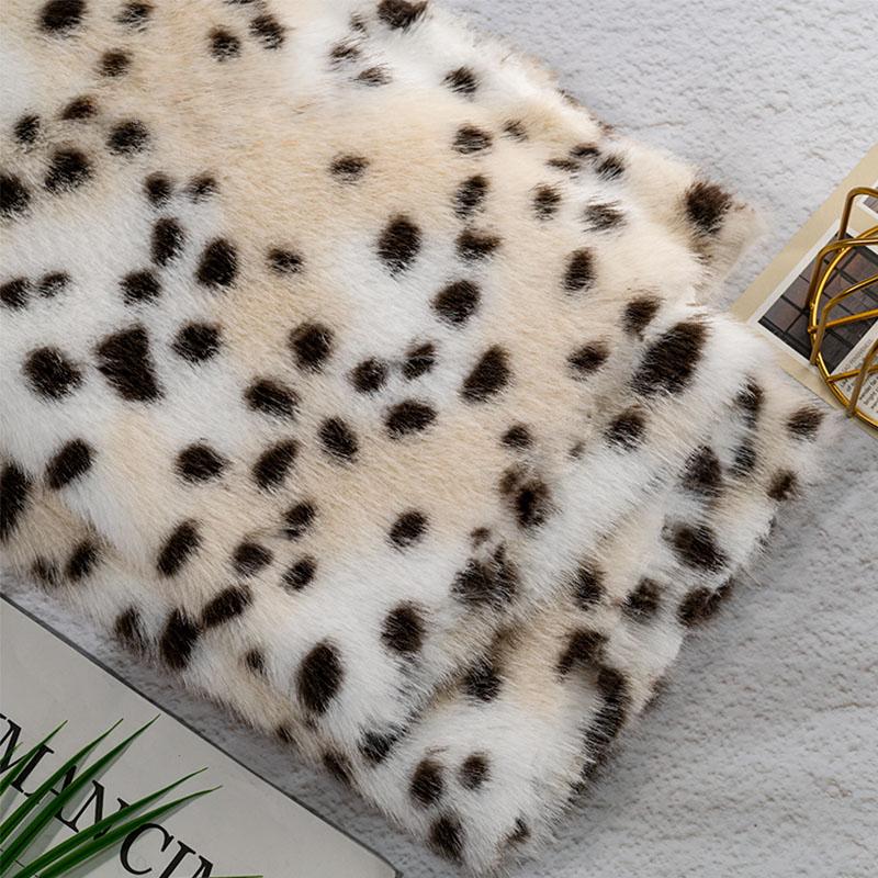 50X160Cm Tkanina Imitacja Futra Norki Nadruk Jelenia Zebry Leoparda Rękodzieło Odzież Torba Lalka DIY Ekologiczna Sztuczna Tkanina Futerkowa