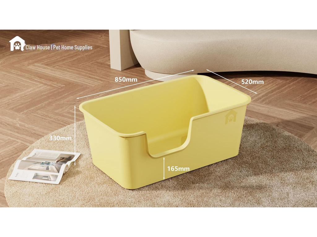 Spacious Thickened Semi-Enclosed Cat Litter Box