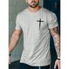 Modisches und einfaches Sommer-Trend-Streetwear-Herren-T-Shirt im Hiphop-Stil, locker und atmungsaktiv, reine Baumwolle, Herrenbekleidung