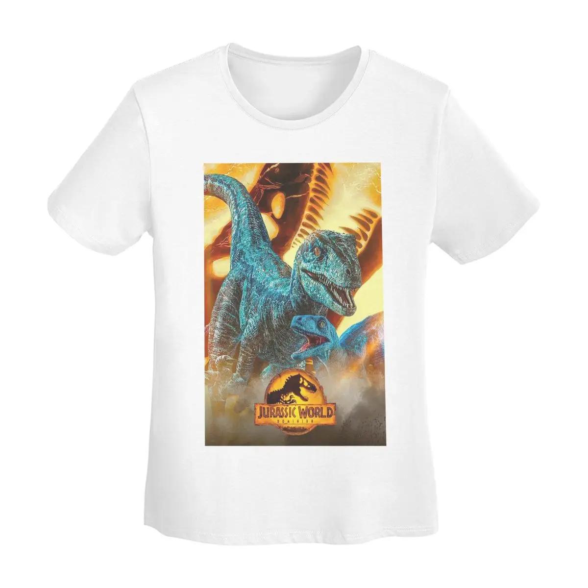 

Jurassic World TShirt Women Short Sleeve T Shirts Round Neck Streetwear Cotton Summer Tees Streetwear S