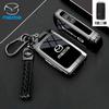 Leather 2 3 Buttons TPU Key Holder For Mazda 2 3 5 6 CX7 CX9 RX8 MX5 MPV Demio Car Key Cover Case Remote Shell Fob Bag Protector JYE3