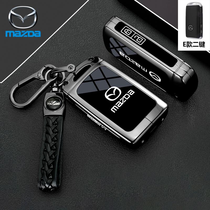 Leather 2 3 Buttons TPU Key Holder For Mazda 2 3 5 6 CX7 CX9 RX8 MX5 MPV Demio Car Key Cover Case Remote Shell Fob Bag Protector JYE3