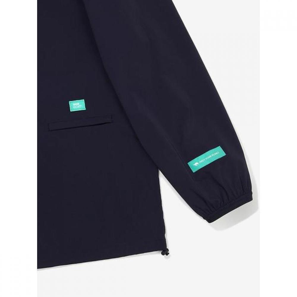 Bbc Earth Open Collar Woven Sweatshirt  Navy 