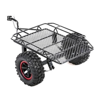 Model Car Metal Mobile Trailer for Car Toy Upgrade Accessories for 1/10 Model Car