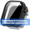 Smartwatch Shell PC Glass Antidust Case Guard For Watch Fit 4 Screen Protector Frame Shell Safe Quick To Attach & Detach