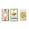 Green Book Secret Lenormand Oracle Deck, 10.3*6cm 36 Vintage Watercolor Lenormand Cards for Divination Retro Garden Art