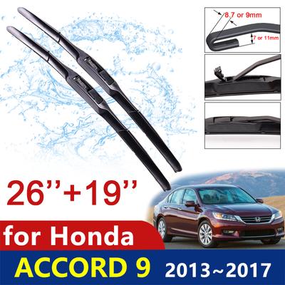Palhetas Limpador de Para-brisa para Honda Accord 9 9.5 2013 2014 2015 2016 2017 IX Janela Dianteira Para-brisa Acessórios para Carro Mercadorias