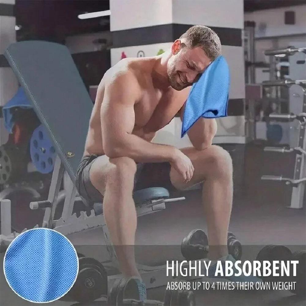 Cooling Towel Breathable Chilly Towel Sports Towel with Storage Box Yoga Towel Gym Towel for Indoor & Outdoor Activities
