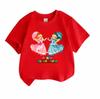 Kids Boys Girls Cute Princess Print T Shirts 100% Cotton O-Neck Short Sleeve Casual Summer Tee Tops for Children Daily Wear Party Gift