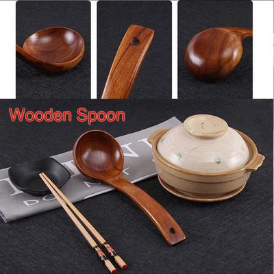 Japanese Style Utensils Ramen Rice Wooden Spoon Soup Scoops Natural  Kitchen Supplies