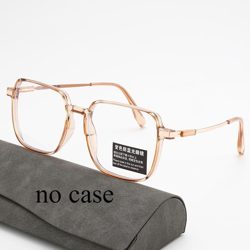 New Anti Blue Light Color Changing Glasses for Women with Large Square Frames and Ultra Light Anti Blue Light Glasses