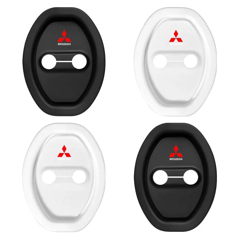 4Pcs Car Door Stopper Cover Door Lock Protector Cap for Mitsubishi Outlander Lancer Pajero Exterior Styling Accessories