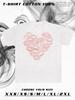 Oversized T-shirt with Kisses Print
