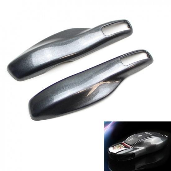 

Grey Remote Smart Key Shell Holder Cover For Porsche Cayenne Panamera Macan 911